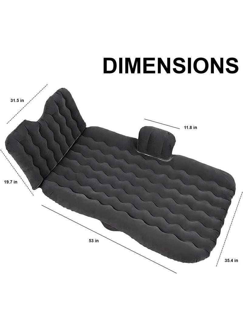 BlueFire Universal SUV & Car Air Mattress Back Seat Bed | Premium Inflatable Travel Mattress with Electric Pump, 2 Air Pillows, & Sleep Accessories Kit | Leakproof, Washable Flocking PVC for Camping, Road Trips & Comfort Sleep (72.8" x 35.4") - Image 5